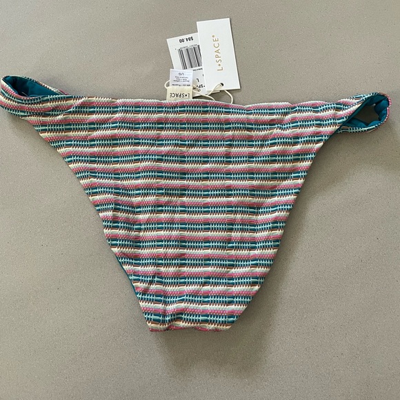 NWT L*Space Pique Stripe Camelia Top (D) & Camacho Bottom (L) - Picture 8 of 9